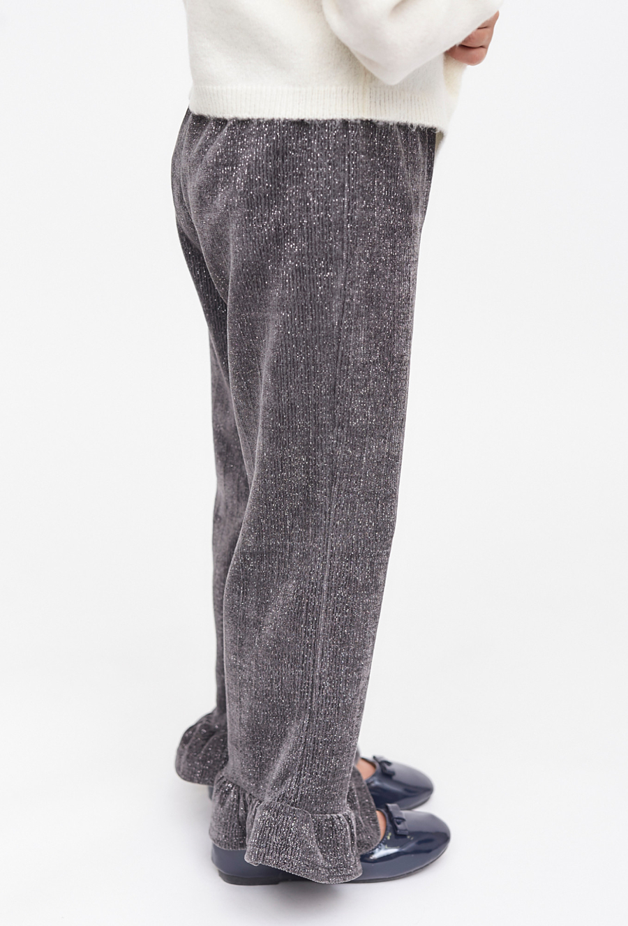 Szare spodnie wide leg dla dziewczynki - 510.15.