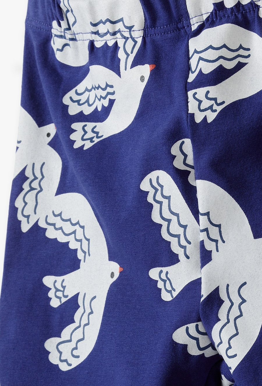 Dzianinowy komplet na lato - granatowy w mewy - Limited Edition