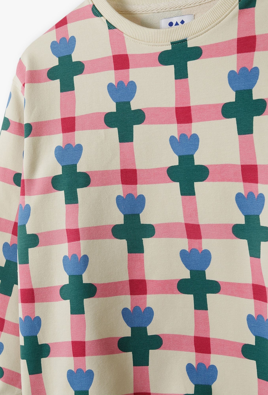 Bluza dresowa z miękkiej dzianiny w kwiatki - Limited Edition