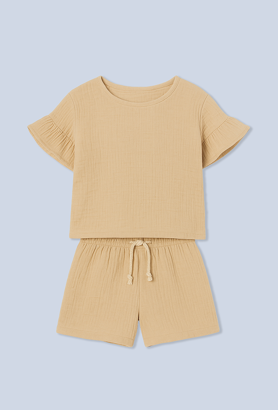 Beżowy komplet dziewczęcy