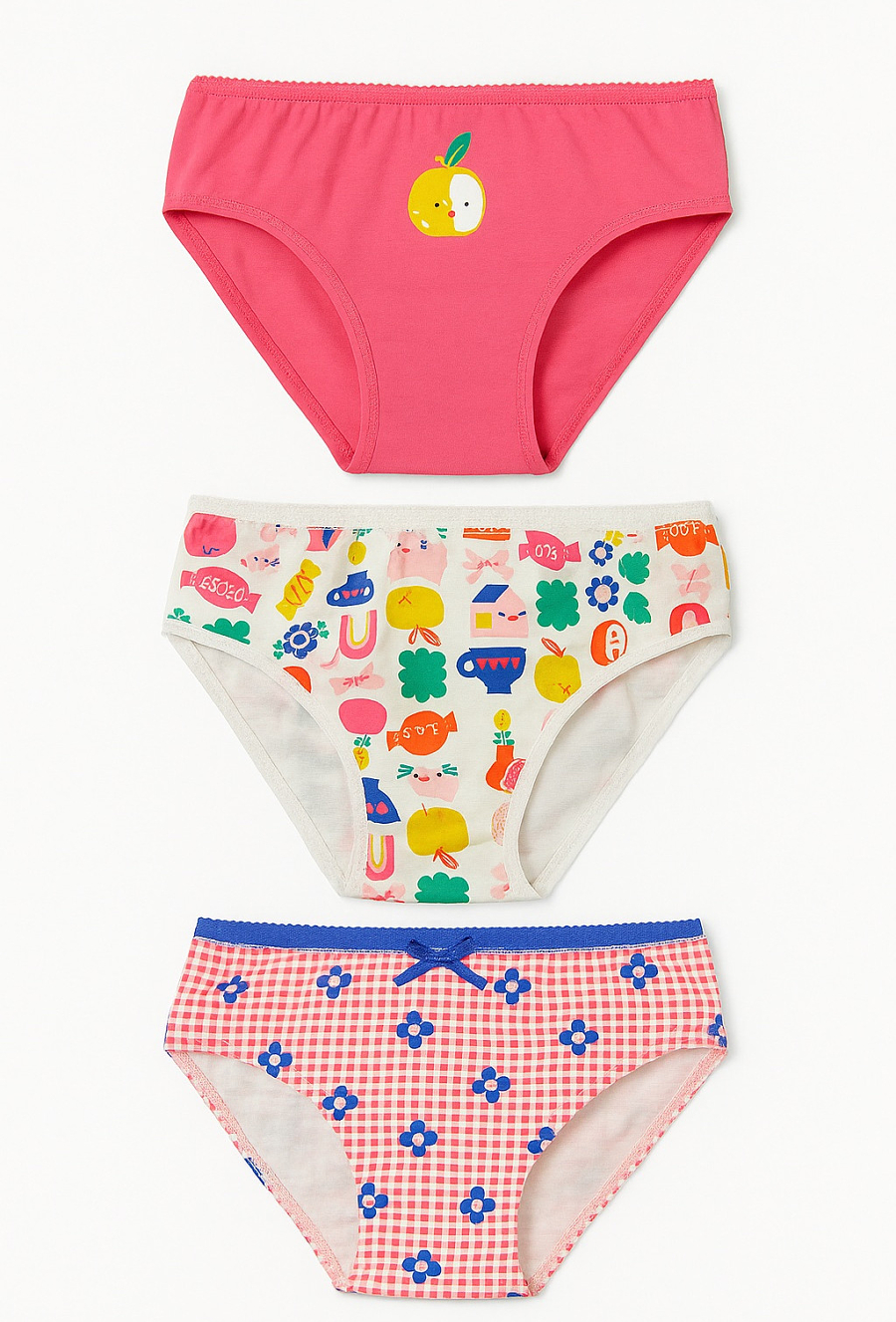 Dziewczęce majtki bawełniane 3-pak