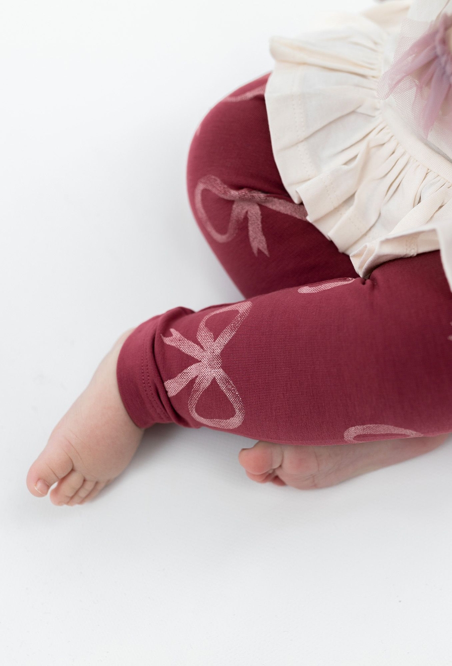 Legginsy niemowlęce w kokardki - 510.15.