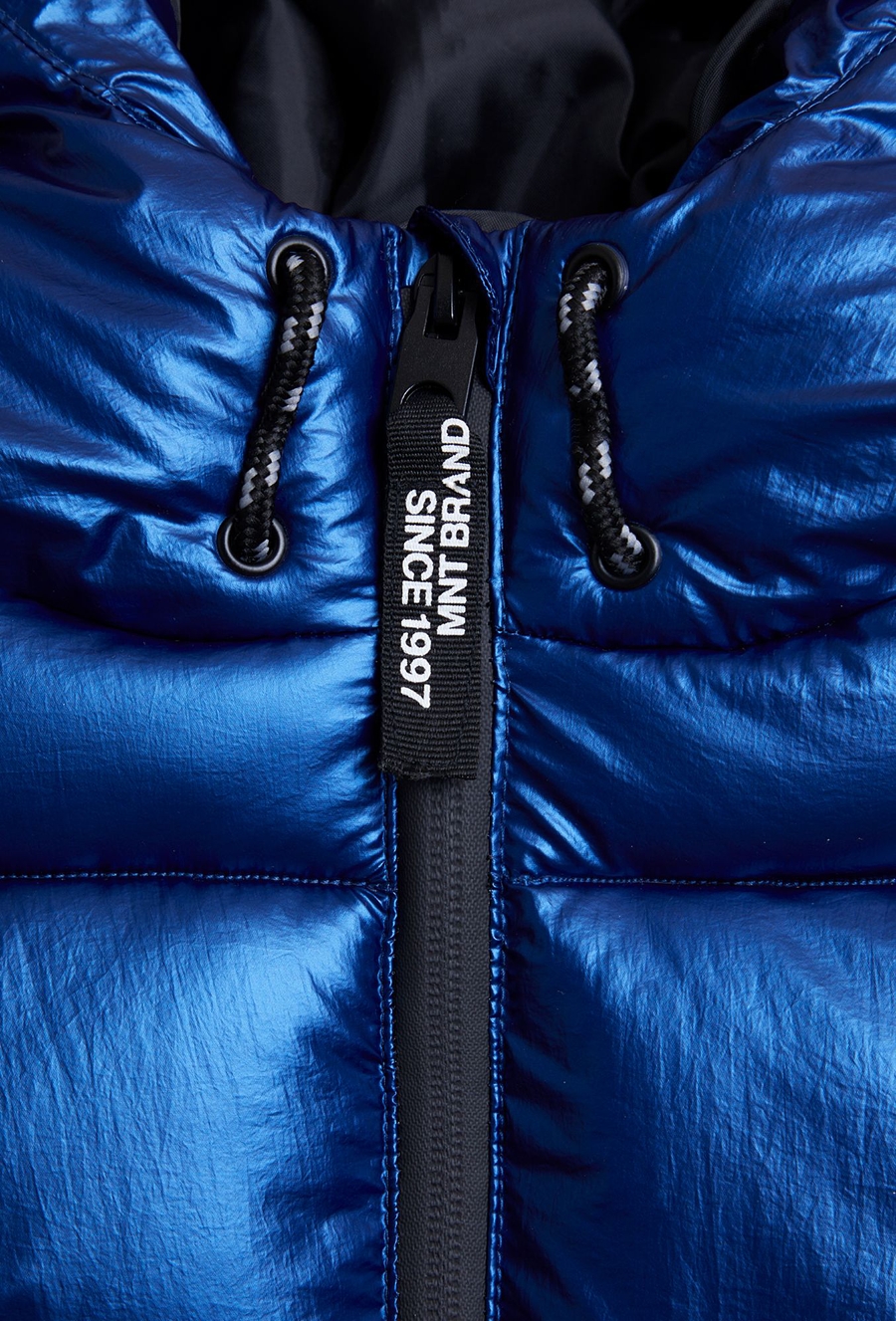 Zimowa pikowana niebieska kurtka - Limited Edition