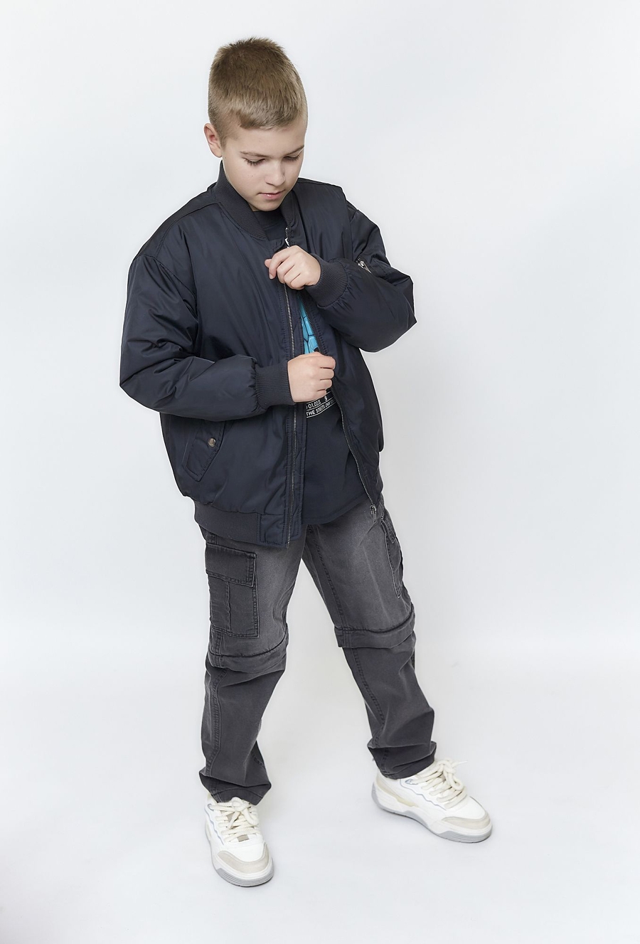 Kurtka chłopięca przejściowa - bomberka