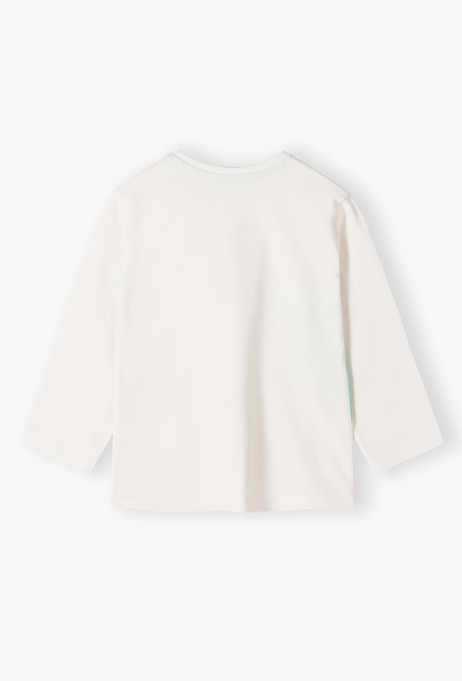 Biała bawełniana bluzka z napisem 