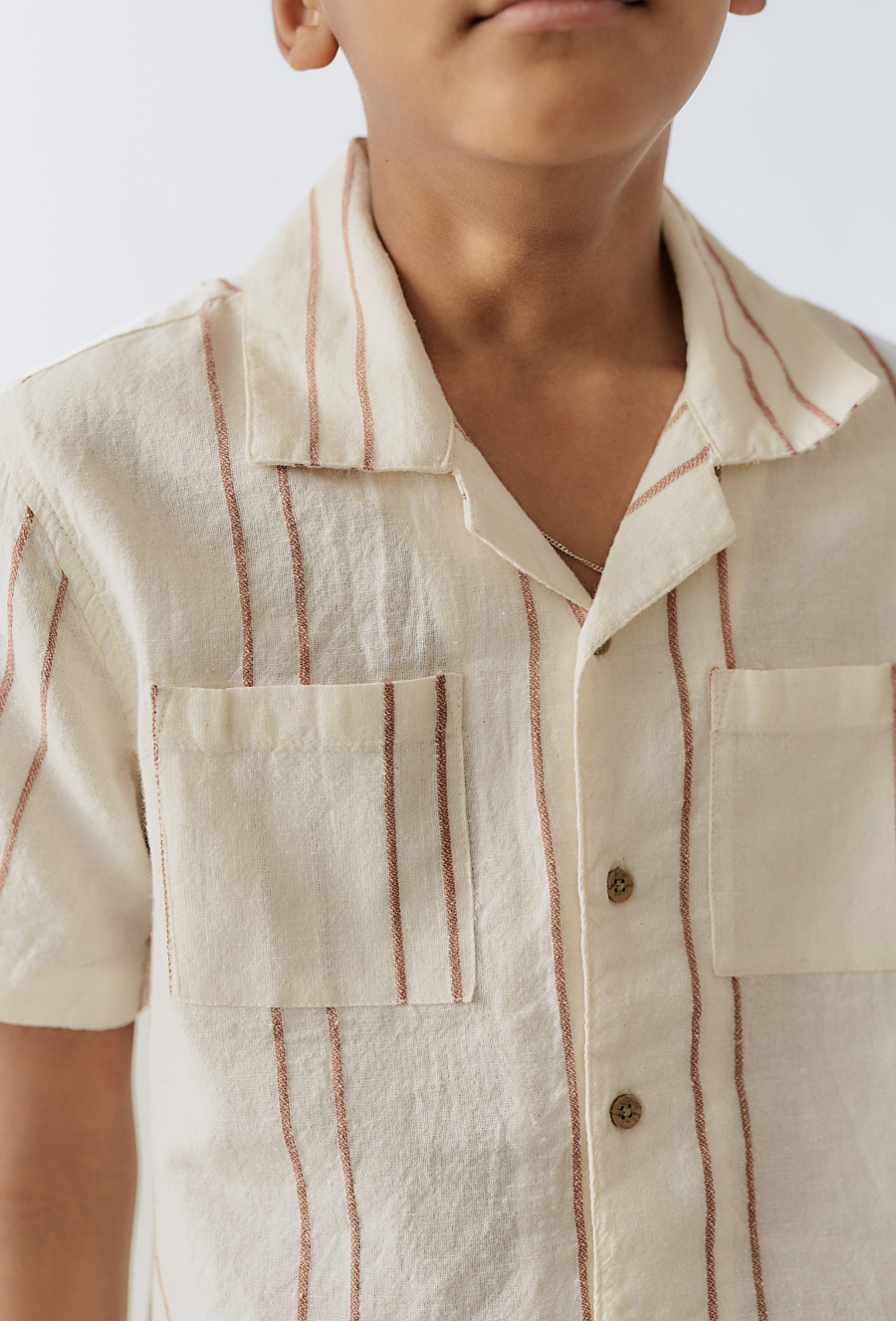 Koszula w paski - ótki rękaw