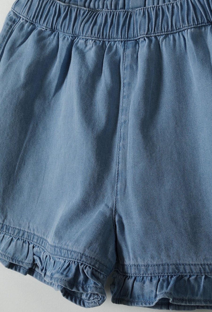 Tkaninowe niebieskie szorty dla niemowlaka- 510.15.