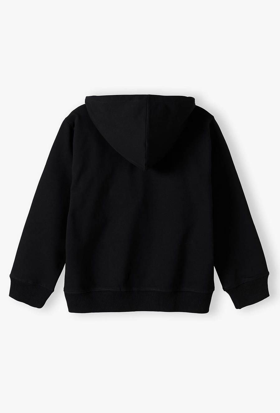 Bluza dresowa - czarna z kapturem - basic - Lincoln&Sharks
