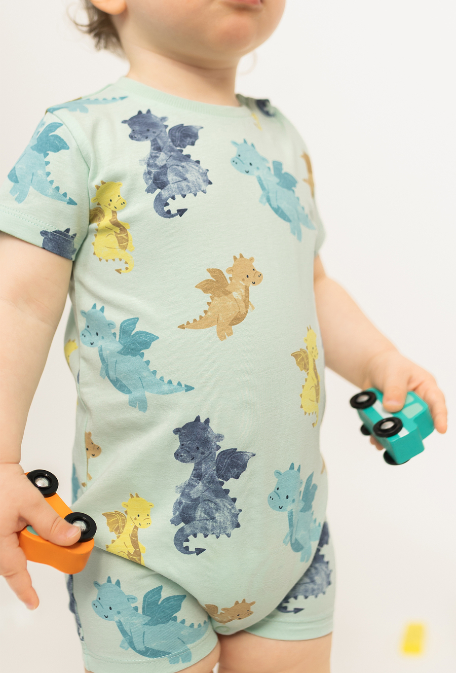 Pajacyk niemowlęcy ótki dla chłopca