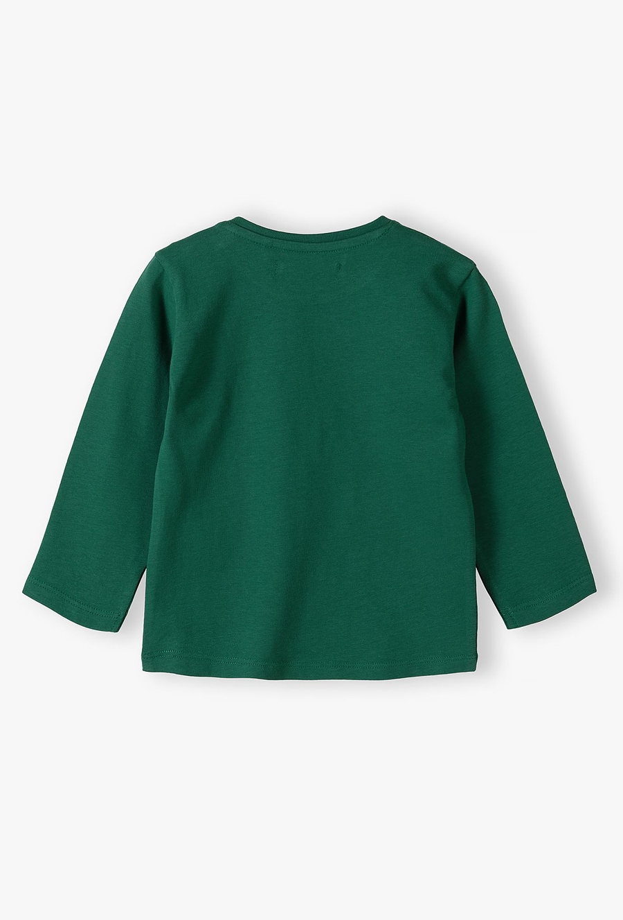 Zielona bawełniana bluzka niemowlęca z koparką - 510.15.