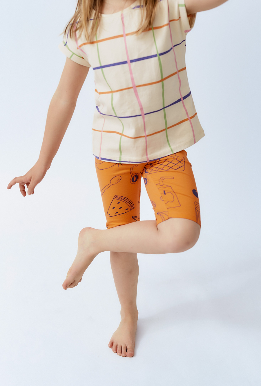 Krótkie legginsy dziewczęce