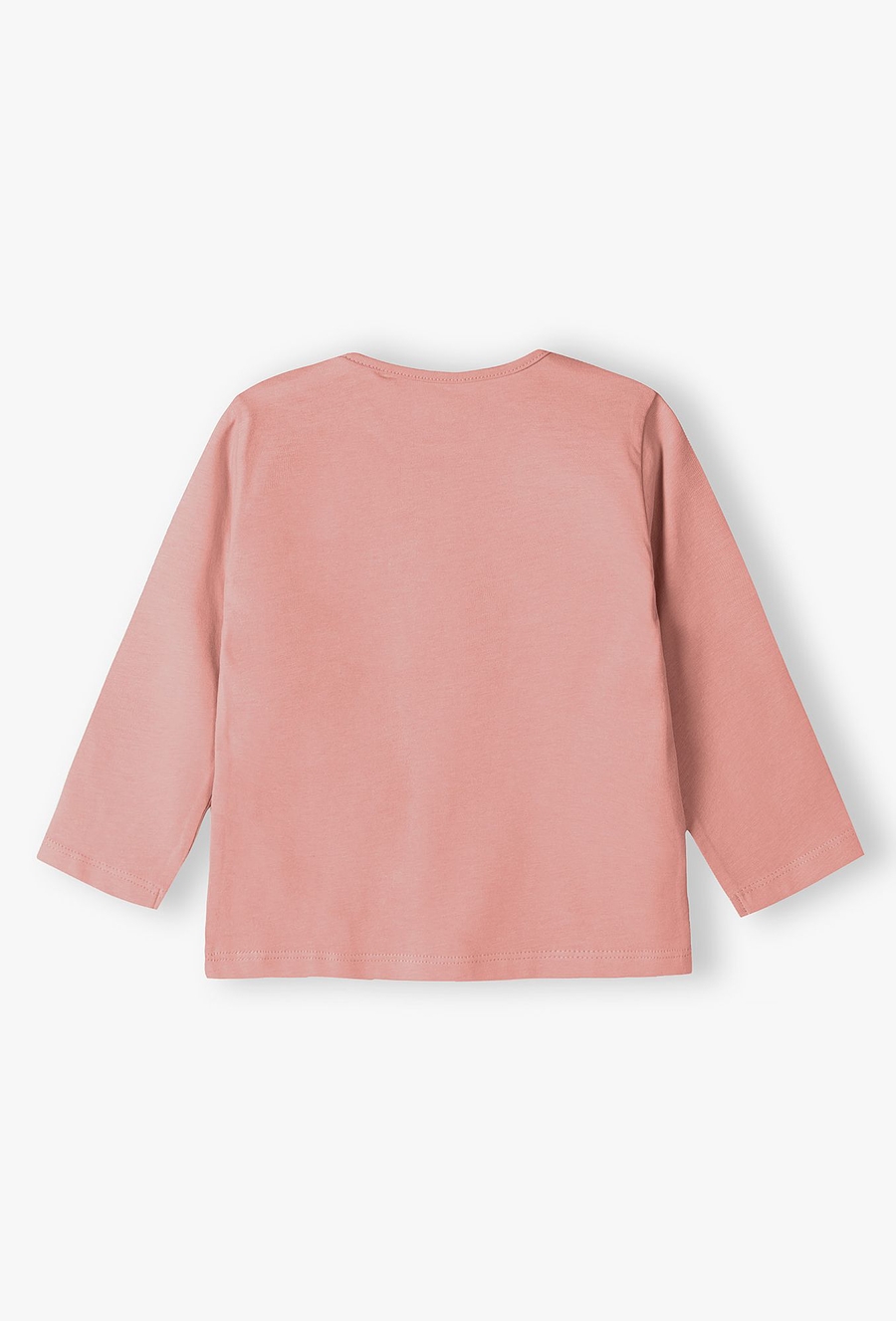 Różowa bawełniana bluzka niemowlęca z napisem - Króliczek mamusi