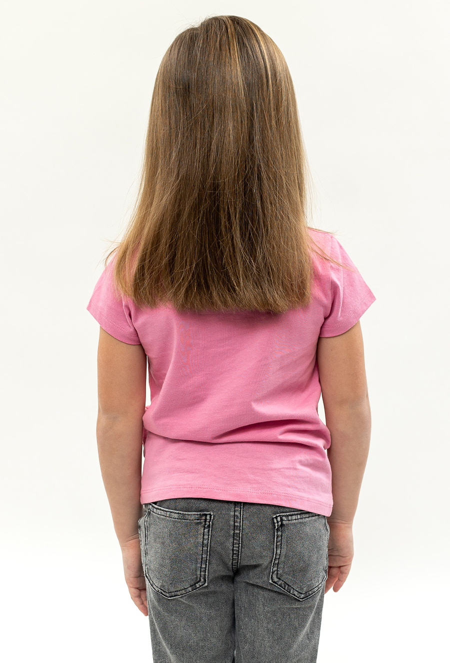 Różowa koszulka dziewczęca z nadrukiem