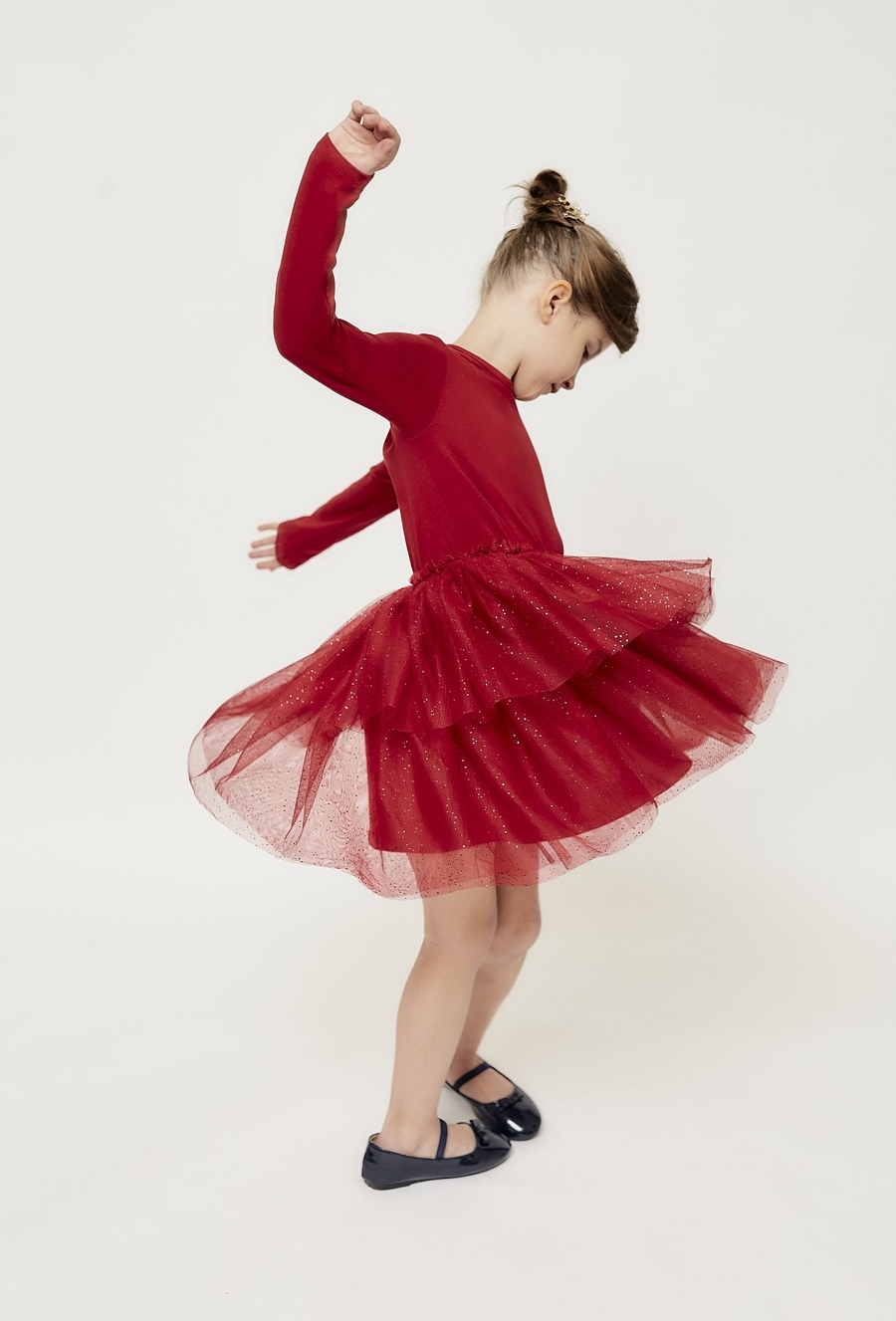 Czerwona sukienka dla dziewczynki - 510.15.