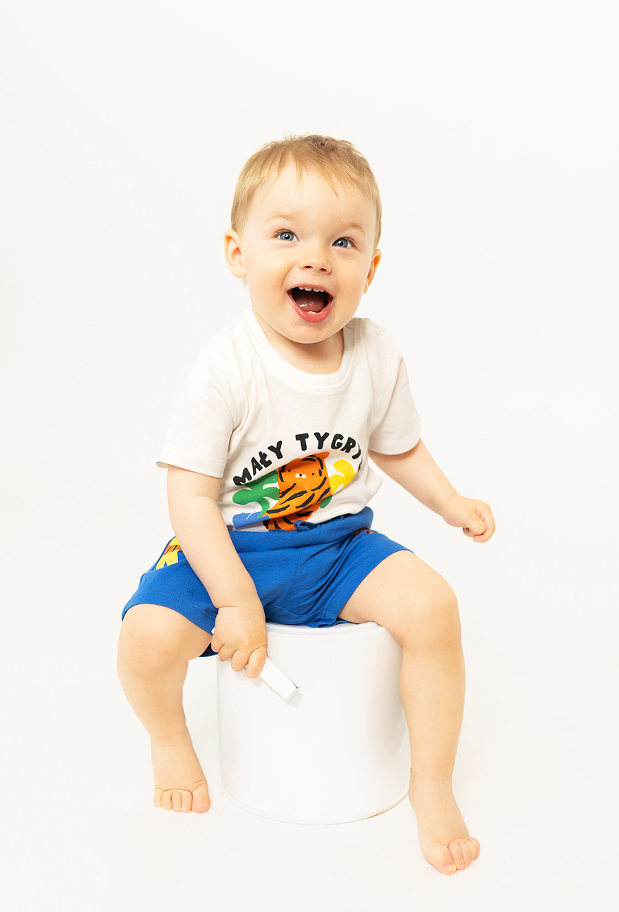 Koszulka niemowlęca z napisem Mały Tygrysek