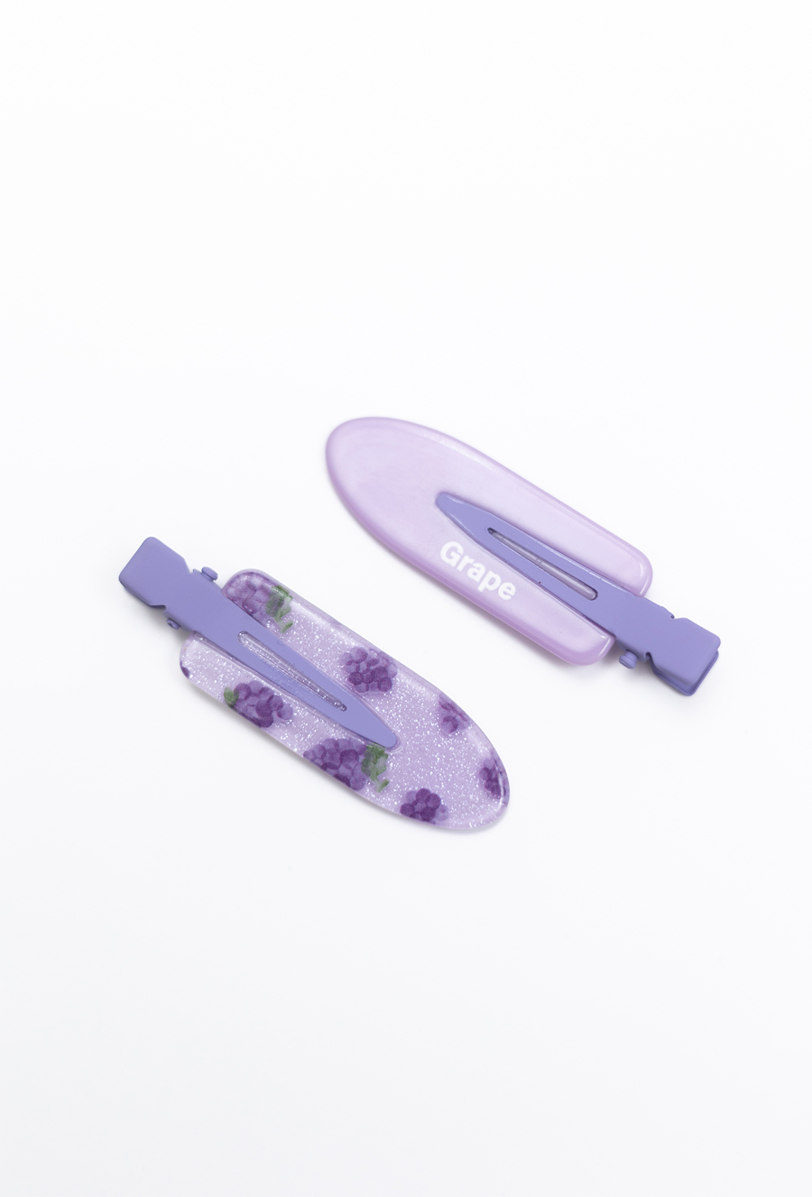 Fioletowe spinki do włosów