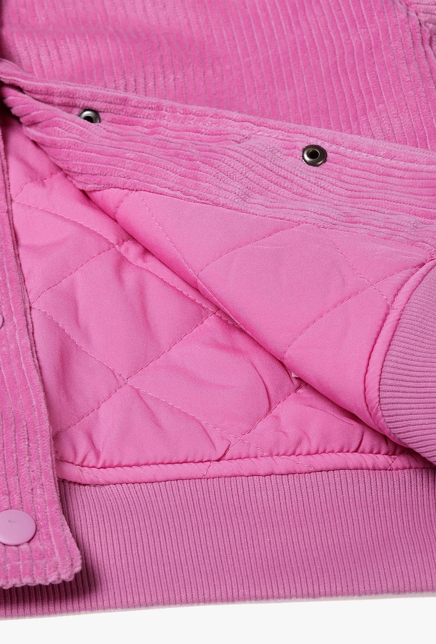 Kurtka przejściowa bomberka z pikowana podpinką