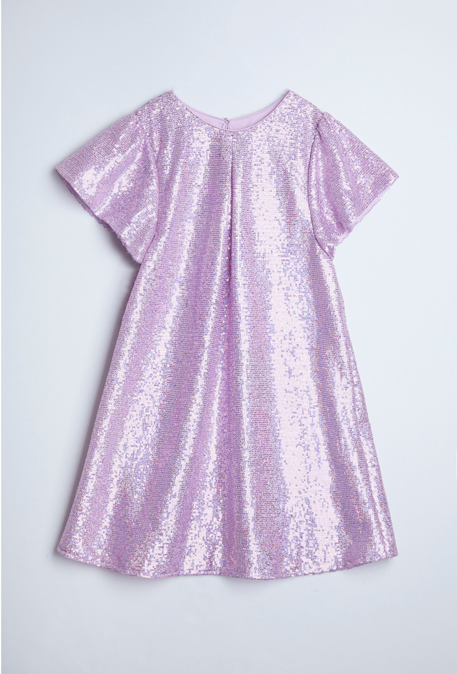 Elegancka różowa sukienka z cekinami dla dziewczynki