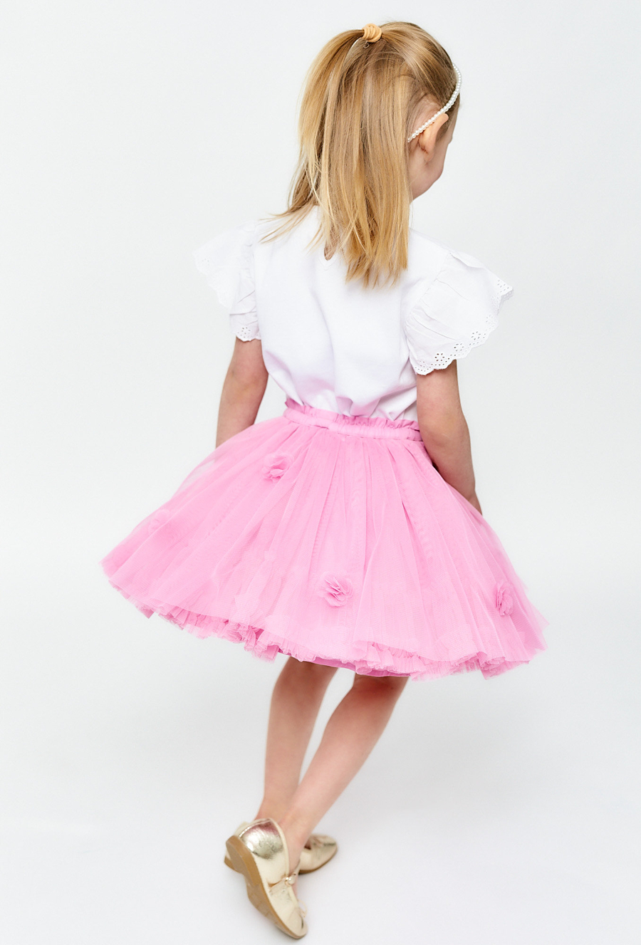Różowa tiulowa spódniczka