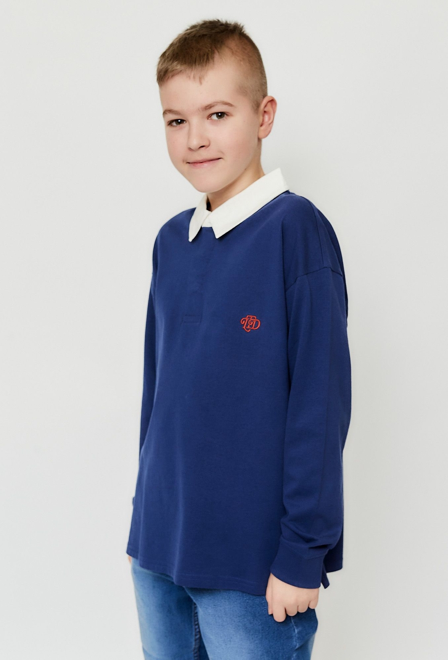 Bluza z kołnierzykiem - granatowa - Limited Edition