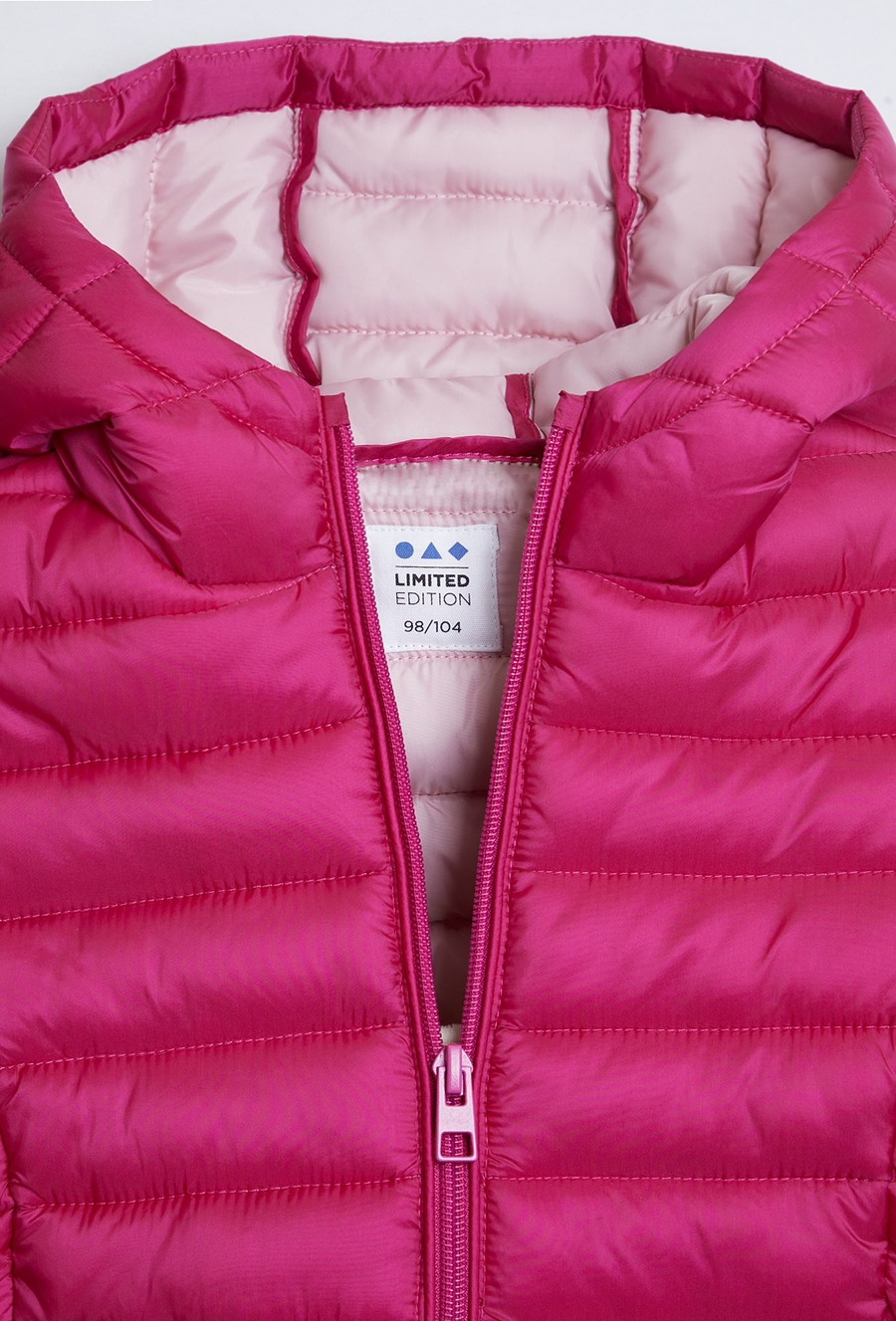 Różowa. lekka pikowana kurtka dla dziewczynki - Limited Edition