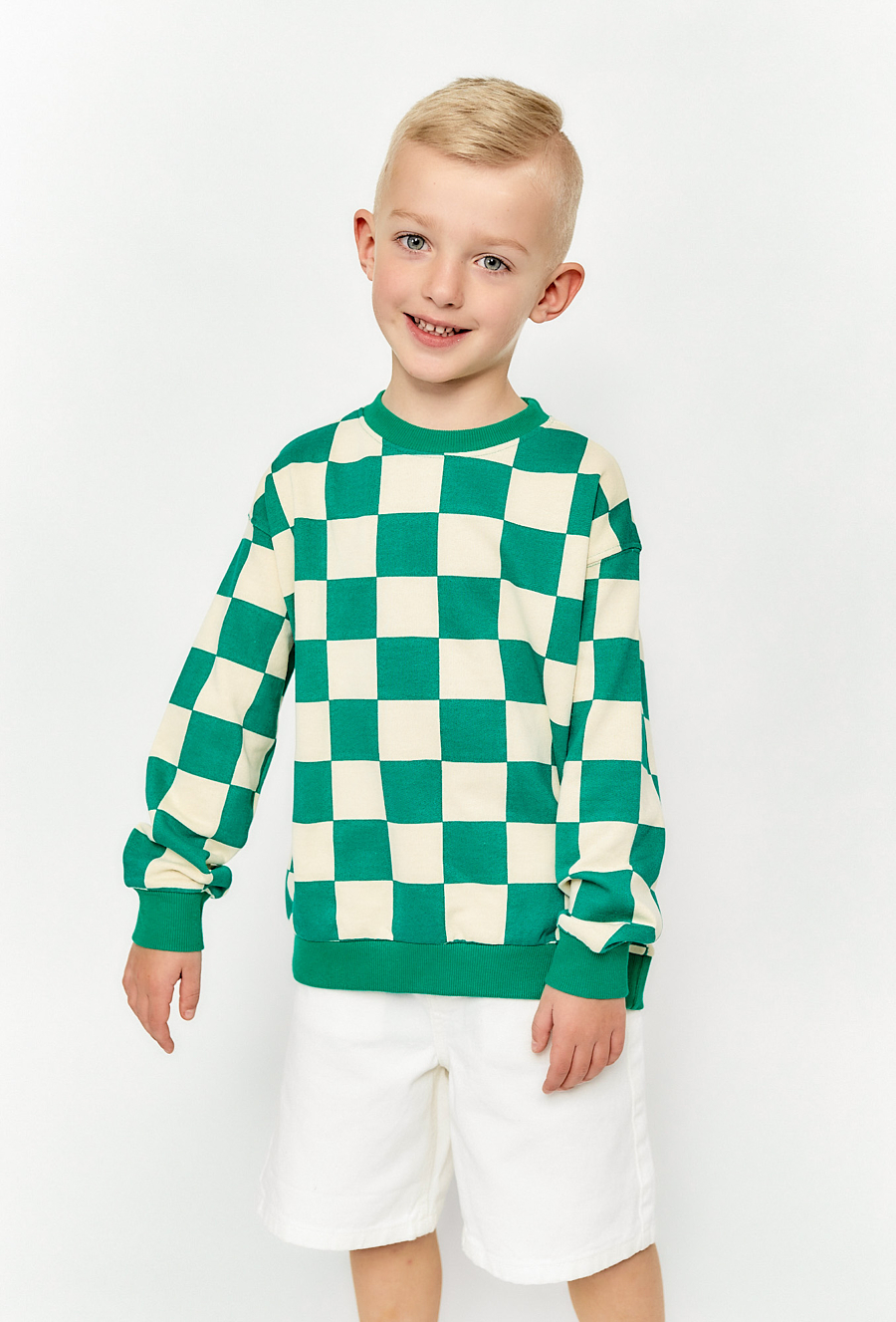 Bawełniana bluza nierozpinana w atę