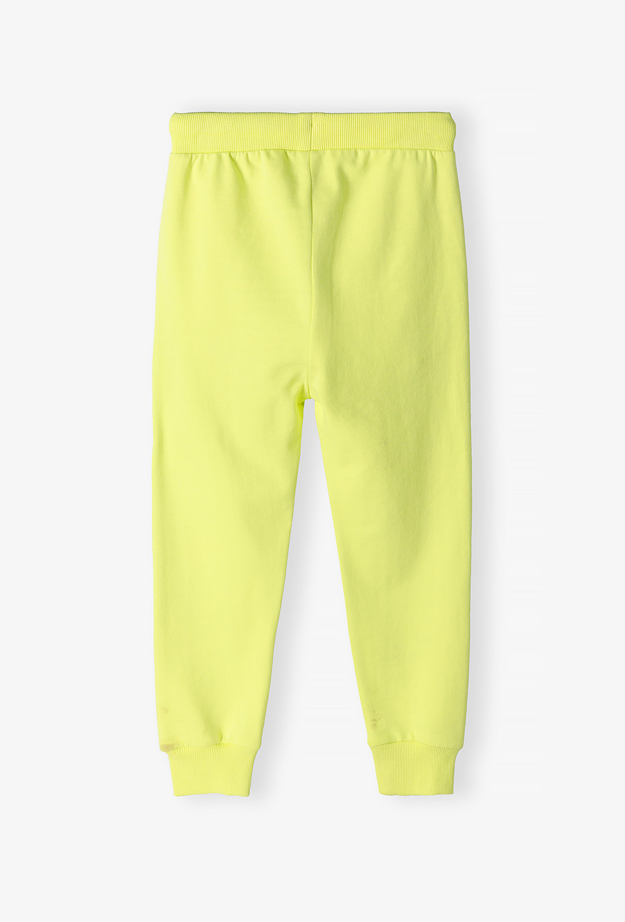 Dresowe spodnie limonkowe slim dla dziecka - 510.15.