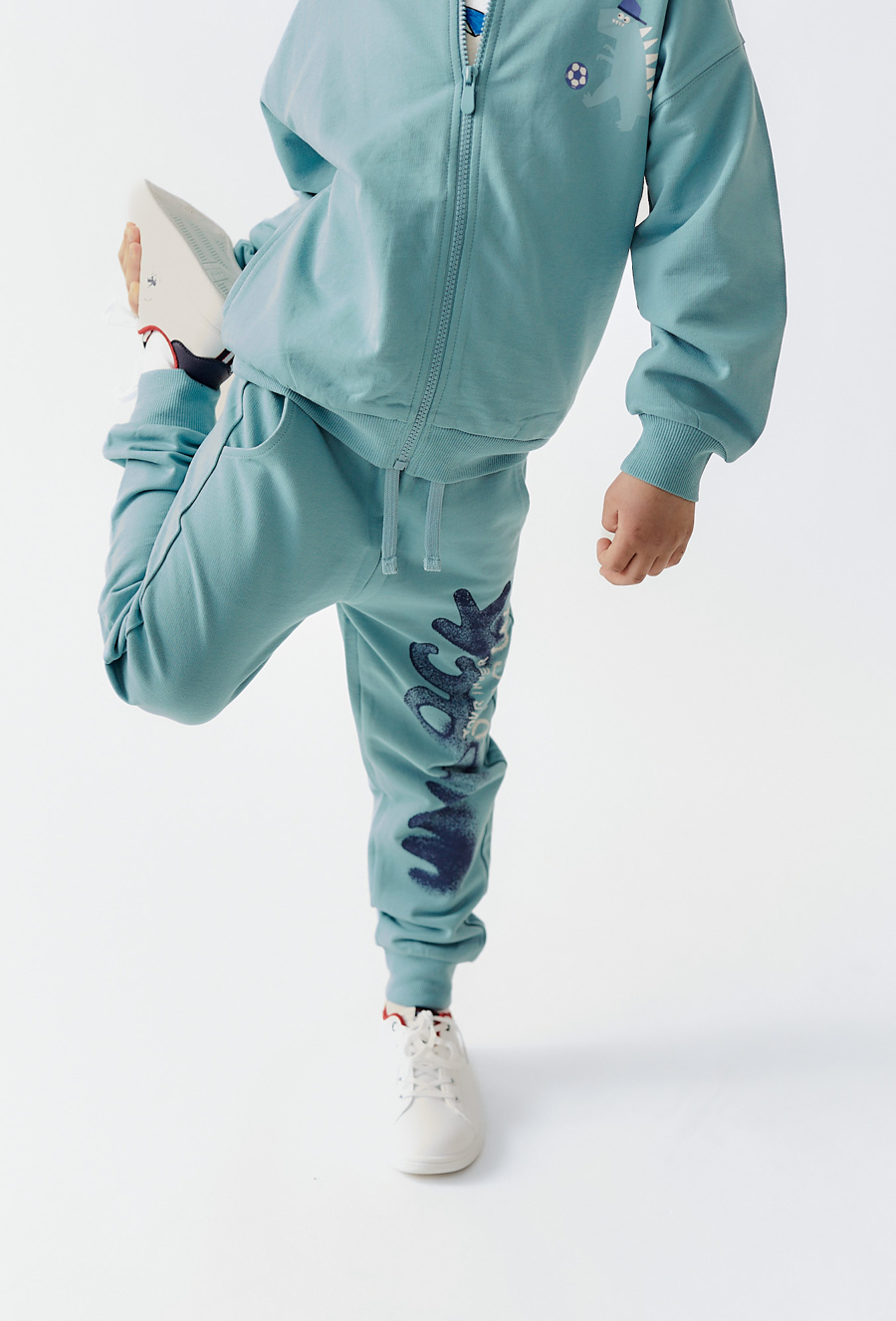 Spodnie dresowe dla chłopca - zielone