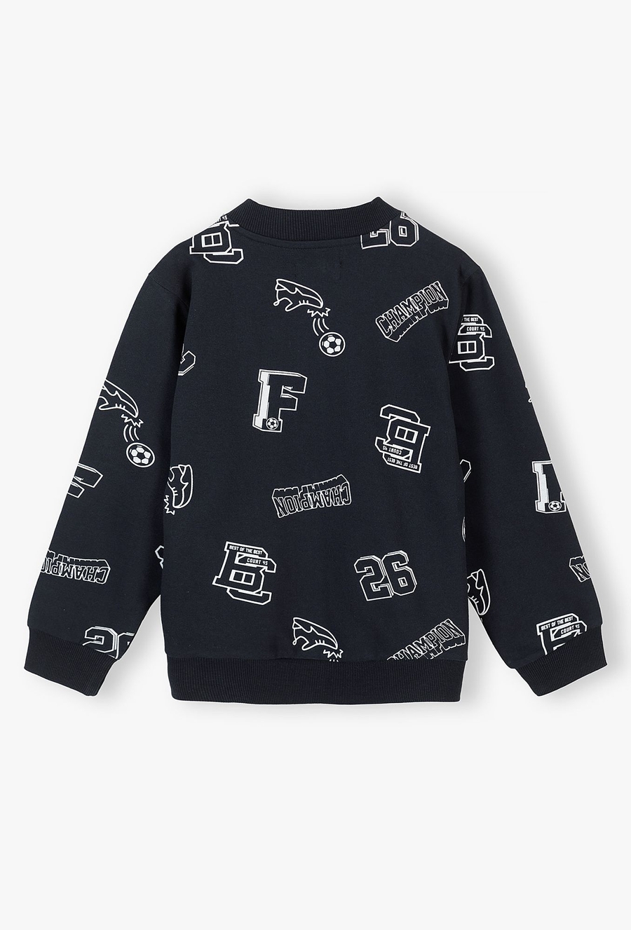 Granatowa bluza dresowa z bawełny dla chłopca