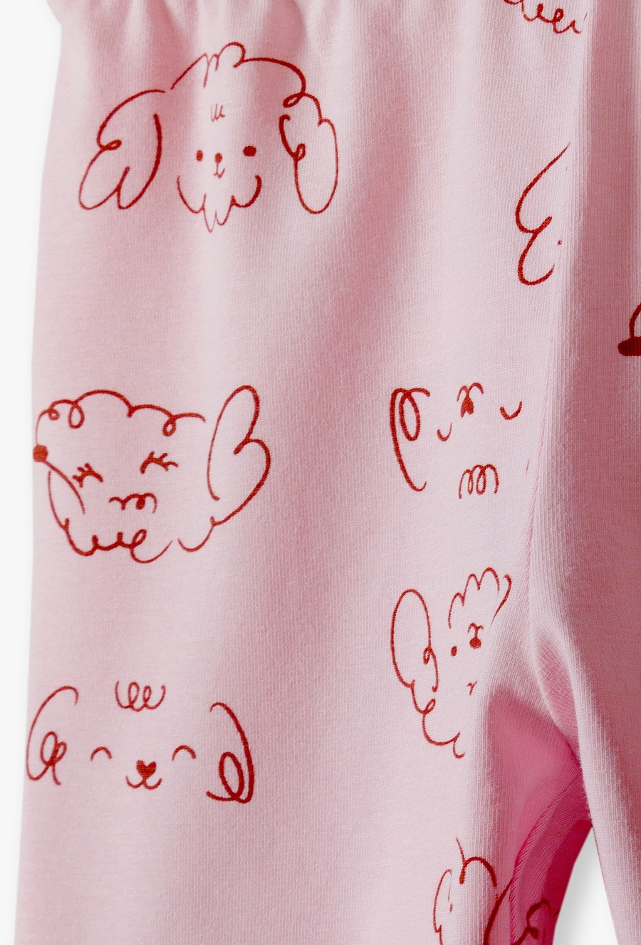 Różowe legginsy dziewczęce w pieski - 510.15.