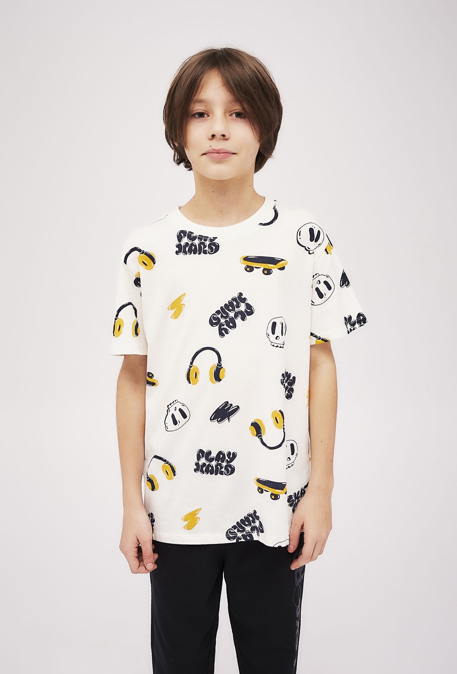 T-shirt dla chłopca - bawełniany z kolorowym nadrukiem