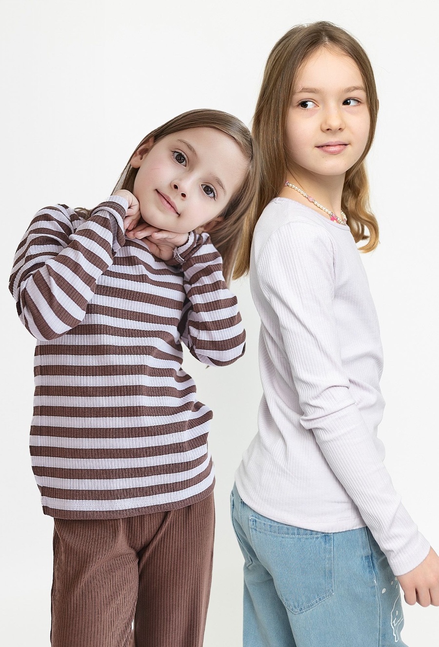 2-pak bluzek z długim rękawem