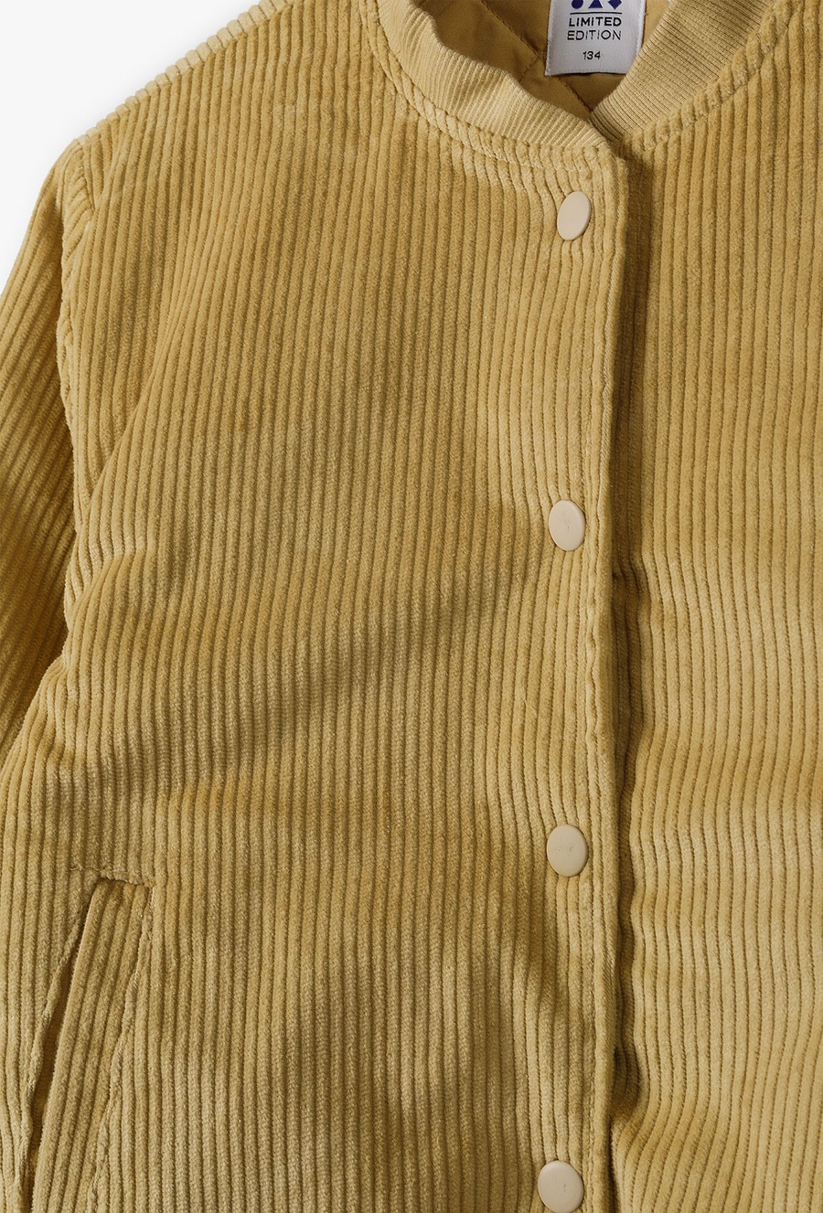 Kurtka przejściowa bomberka z pikowana podpinką - brązowa