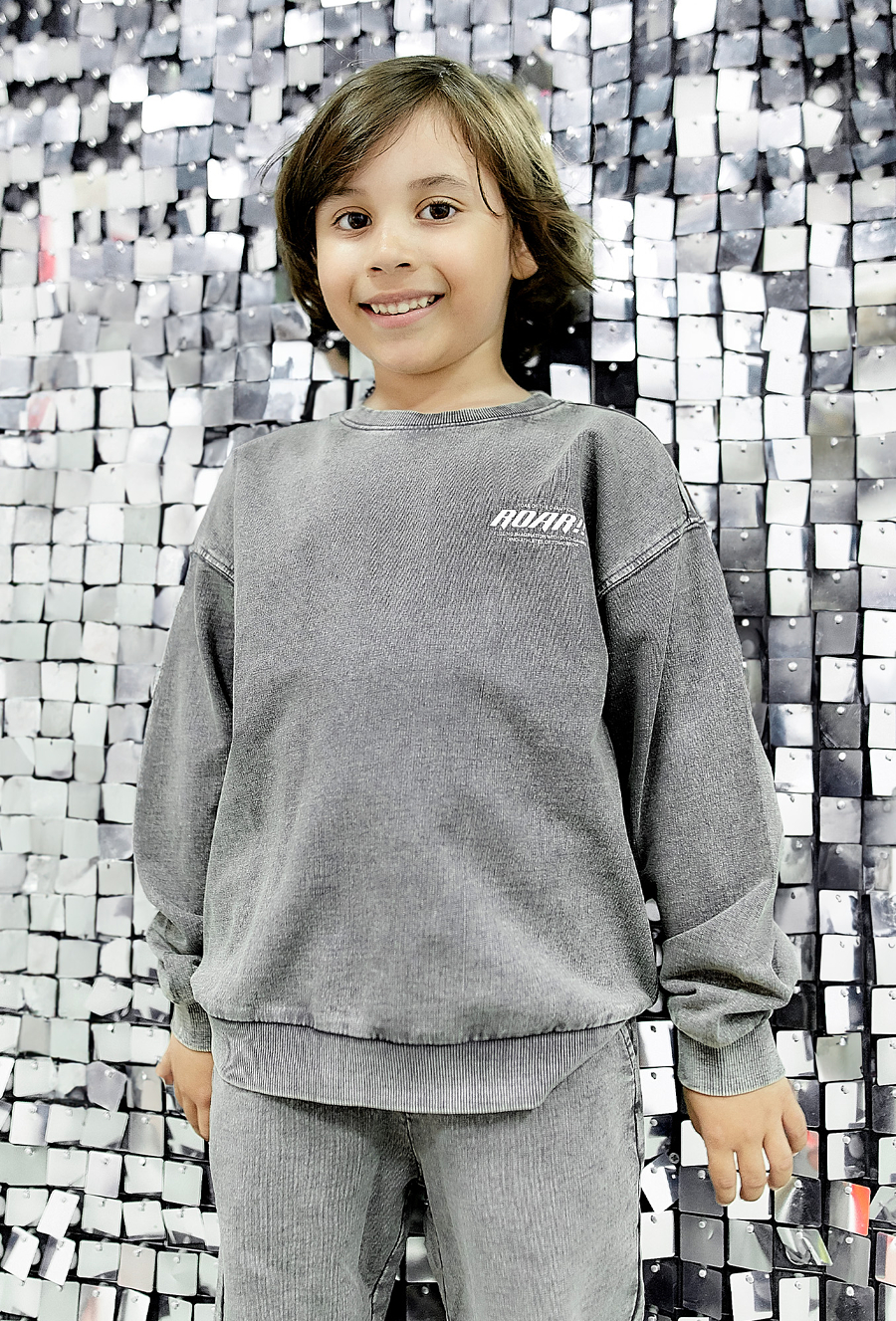 Szara bluza nierozpinana dla dziecka - 510.15.