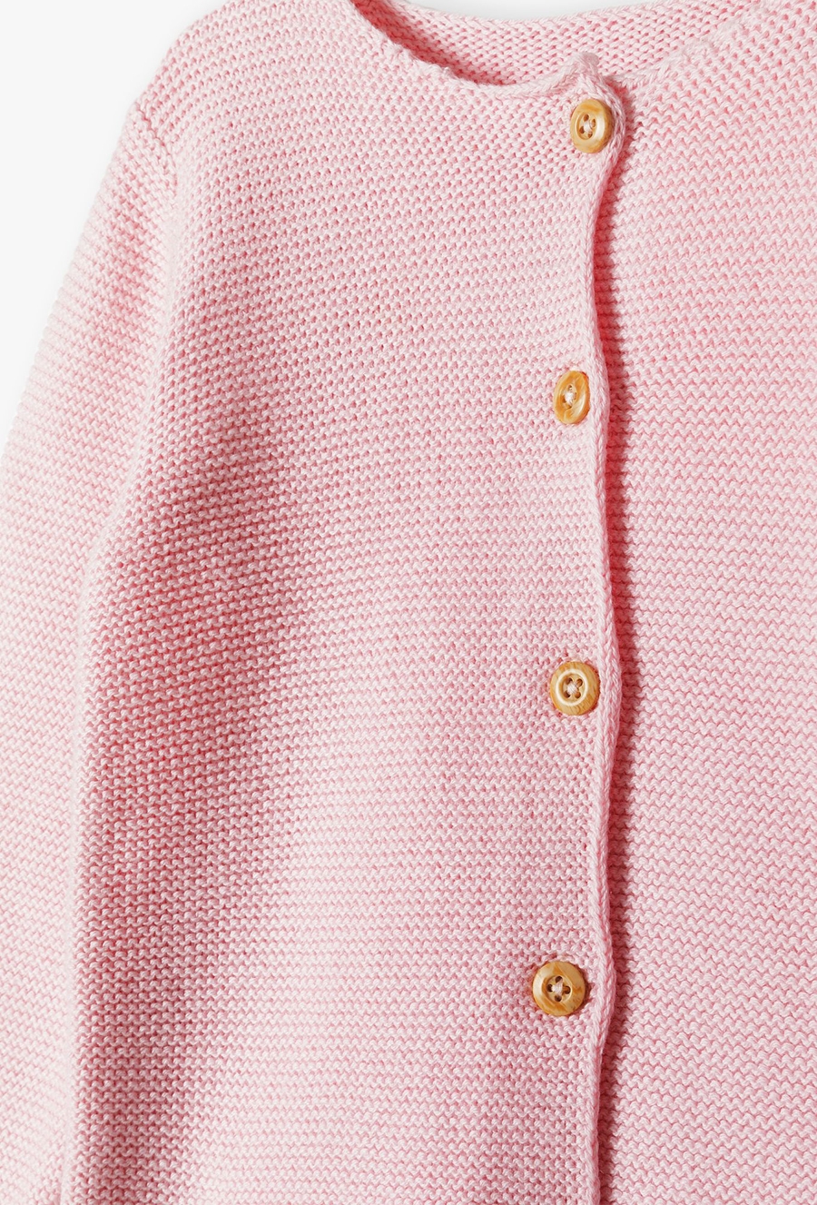 Różowy rozpinany sweter dla niemowlaka - 510.15.