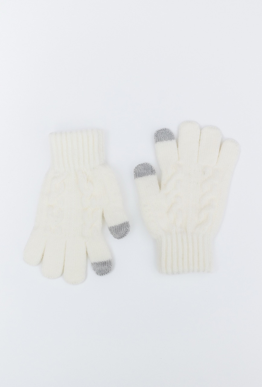 Białe rękawiczki dziewczęce