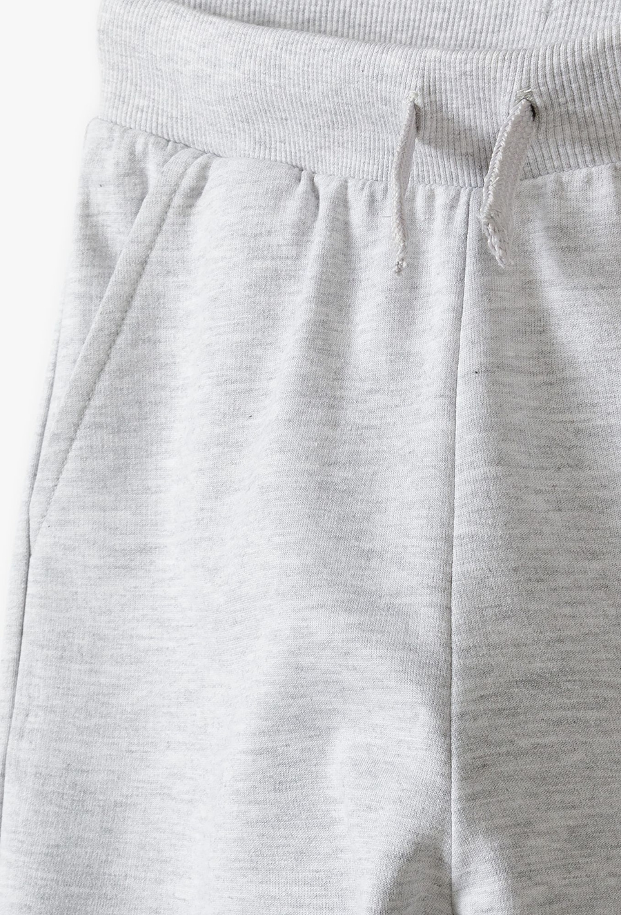 Szare dresowe spodnie dla dziecka - basic - 510.15.