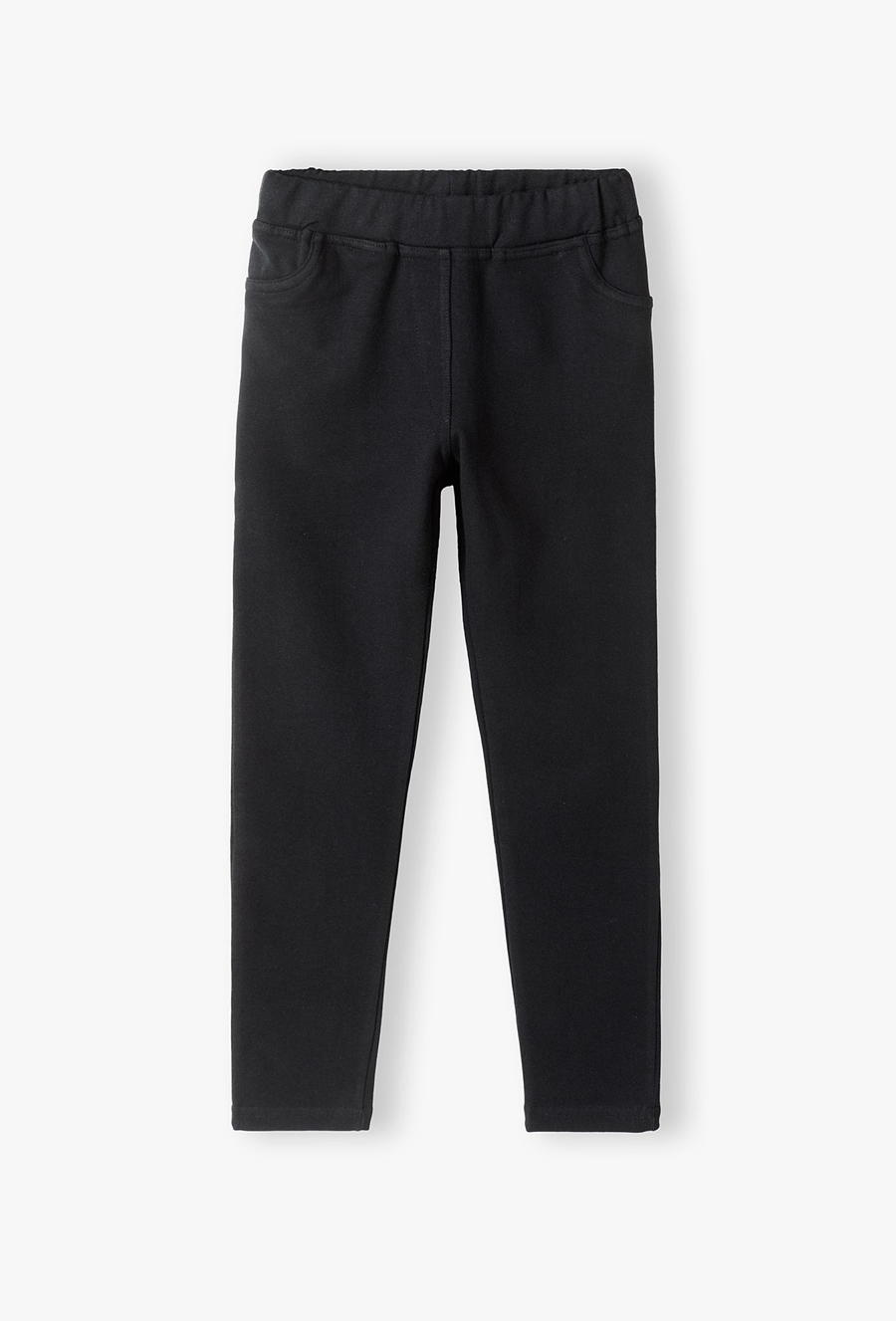 Dzianinowe tregginsy dziewczęce - czarne