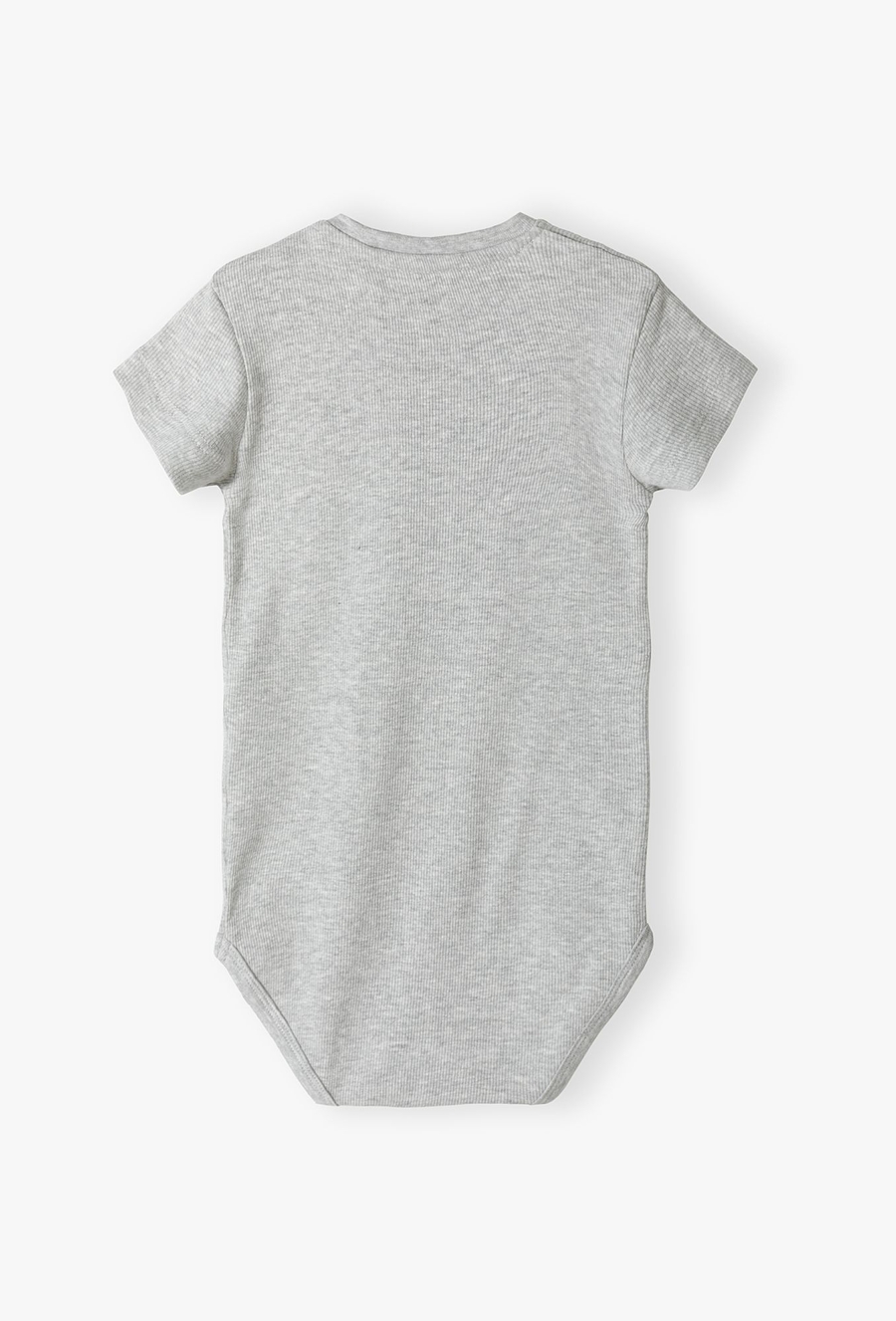 Szare body niemowlęce w prążki - ótki rękaw - 510.15.