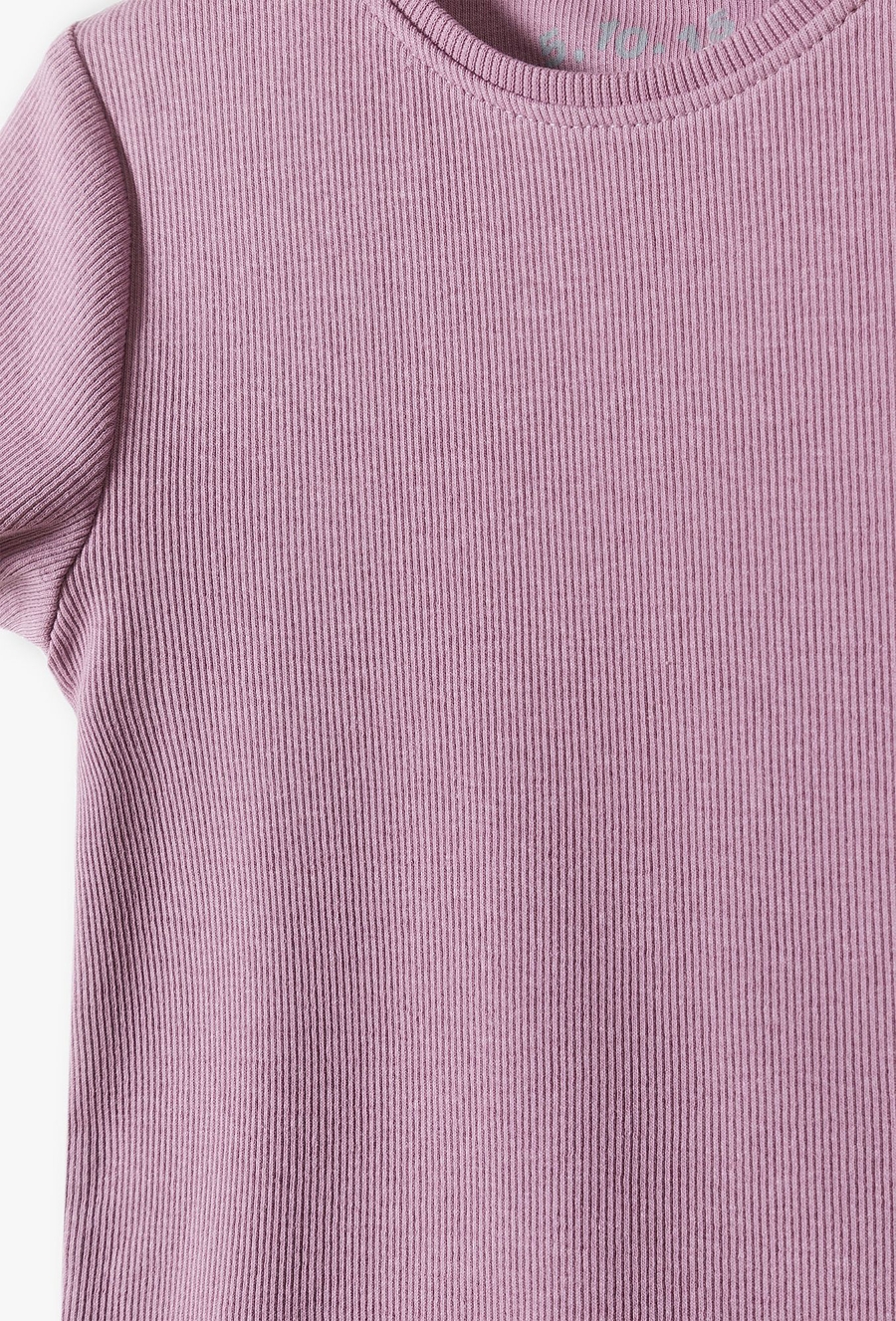 T-shirt dziewczęcy - fioletowy w prążki - 510.15.