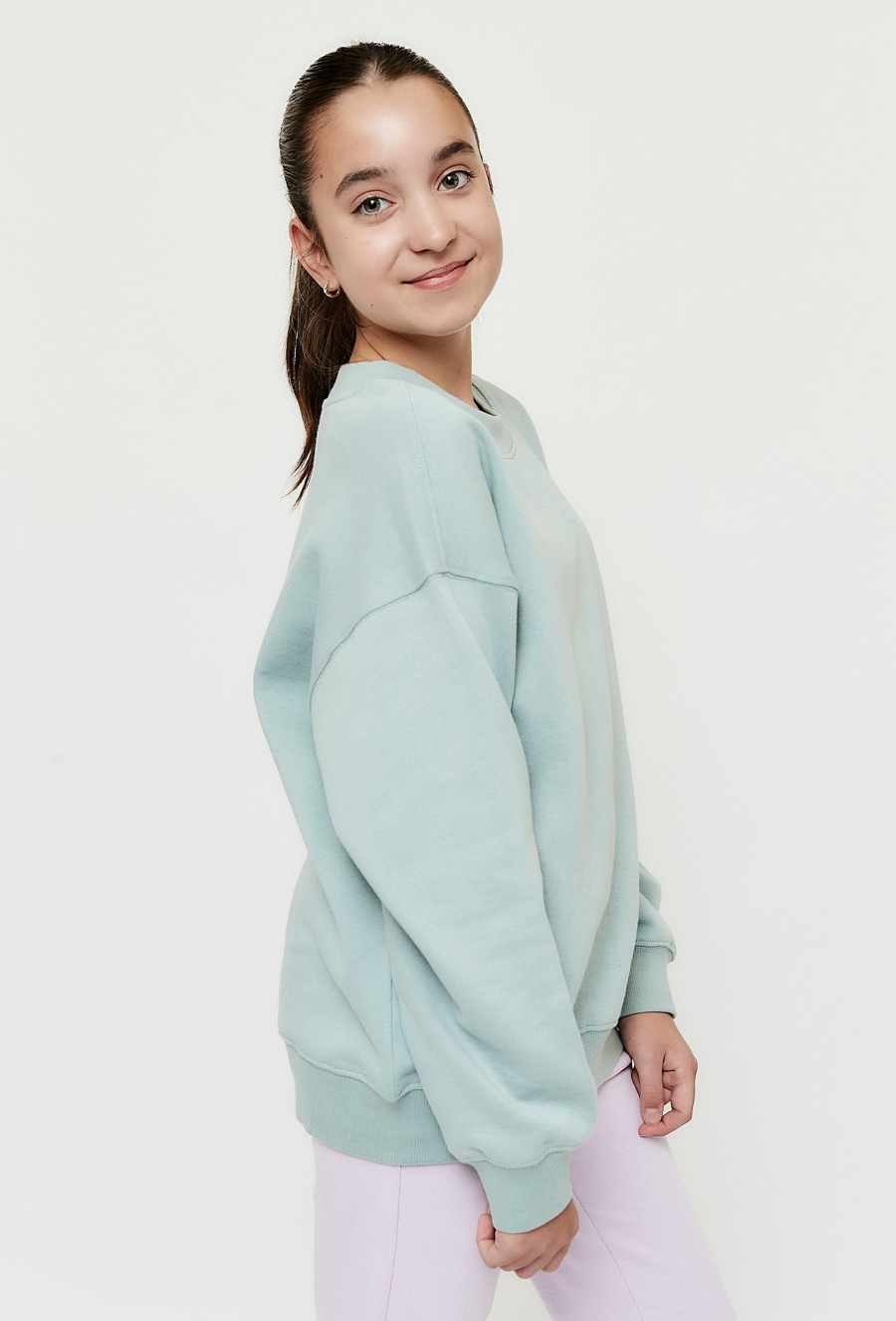 Bluza dresowa dla dziewczynki - zielona - Limited Edition