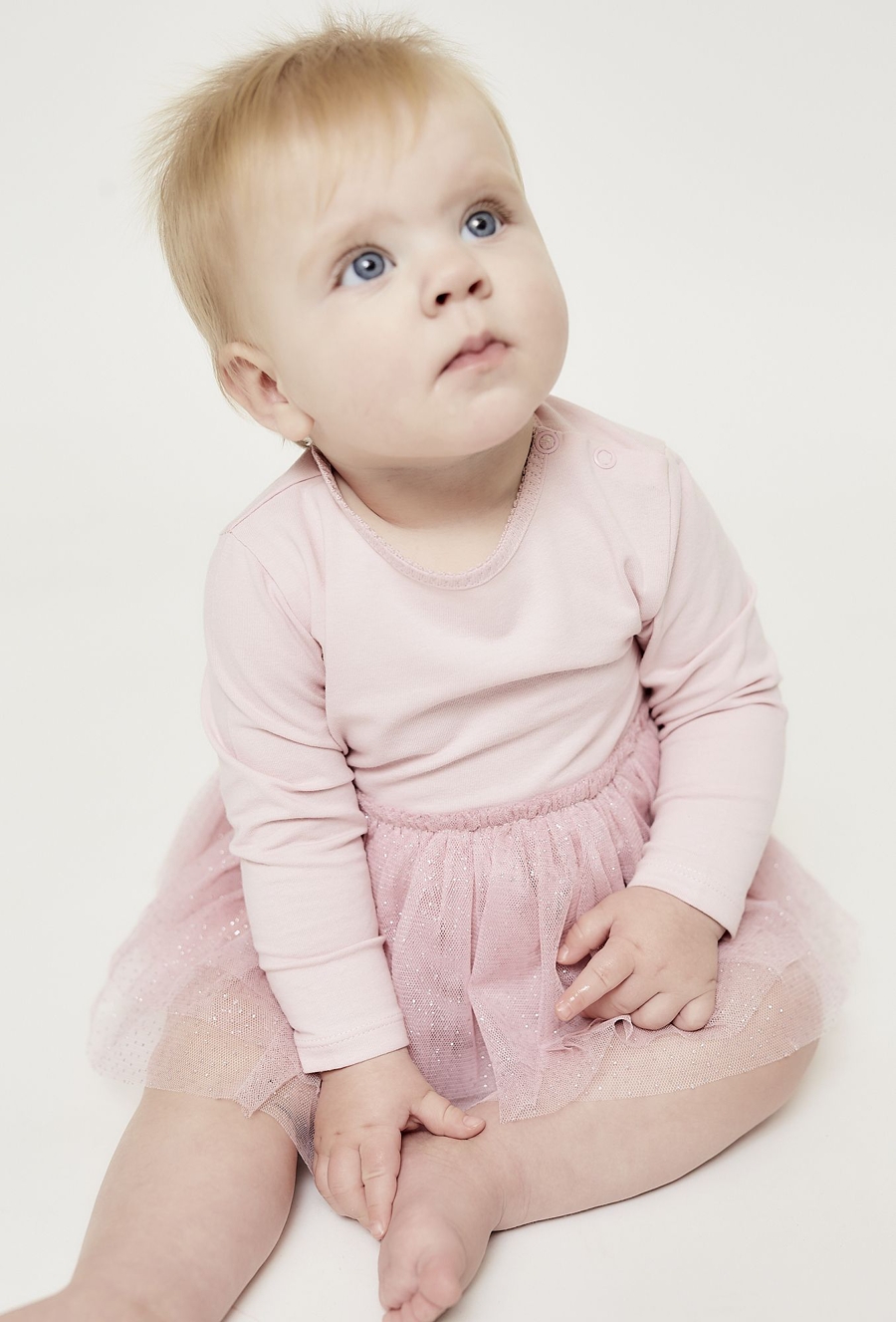 Body z długim rękawem i spódniczką