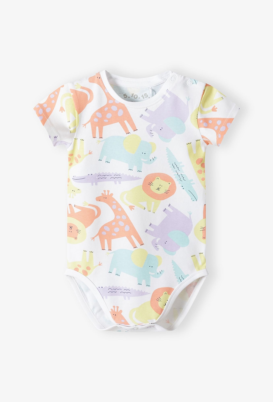 Kolorowe body niemowlęce z ótkim rękawem
