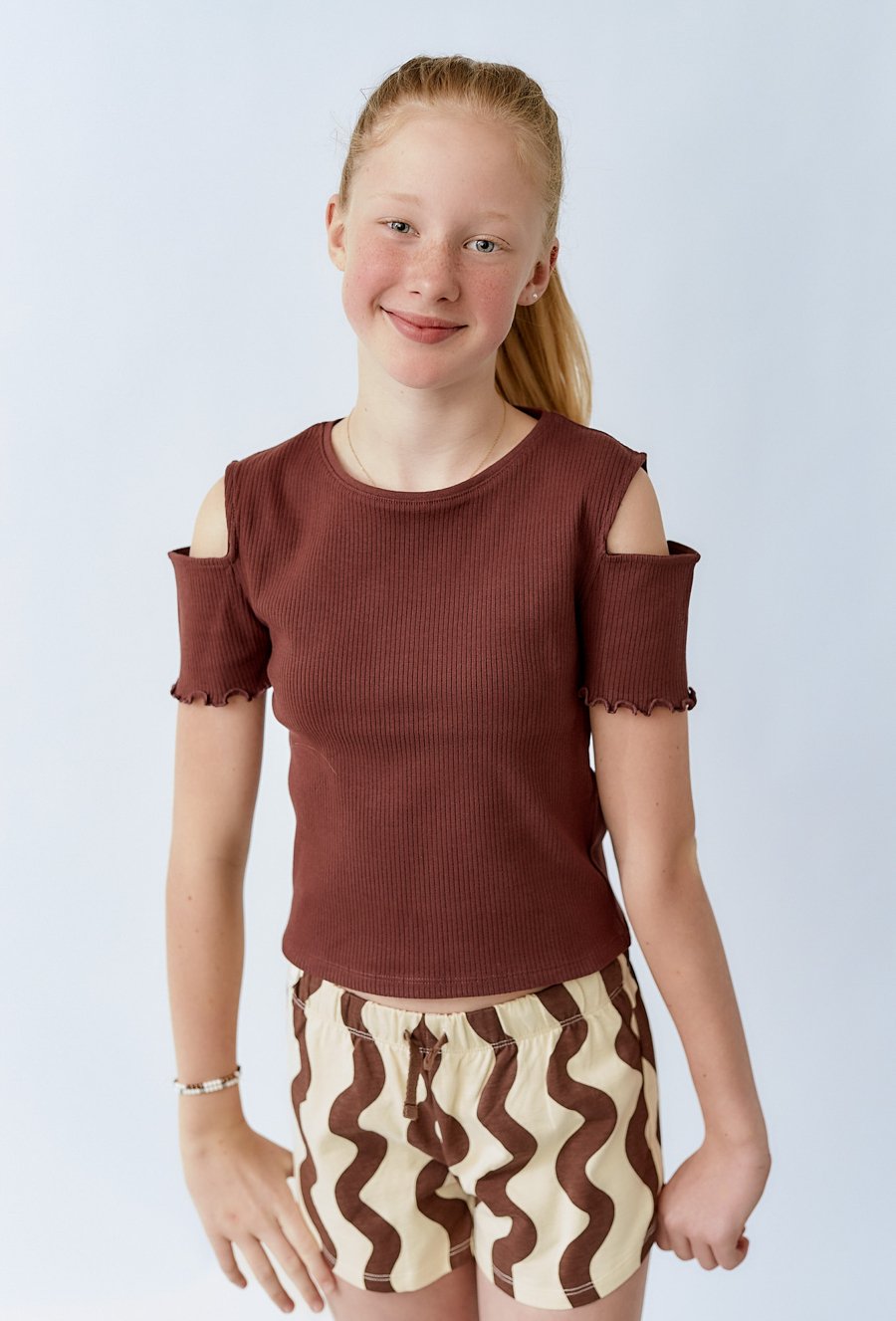 Bawełniane szorty dziewczęce