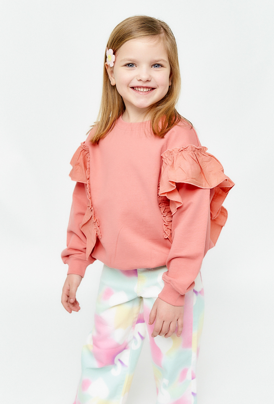 Bluza z dekoracyjnymi falbanami