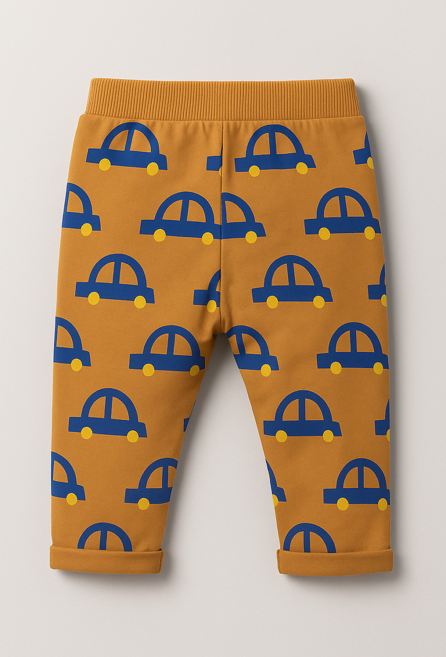 Spodnie dresowe chłopięce z nadrukiem autek