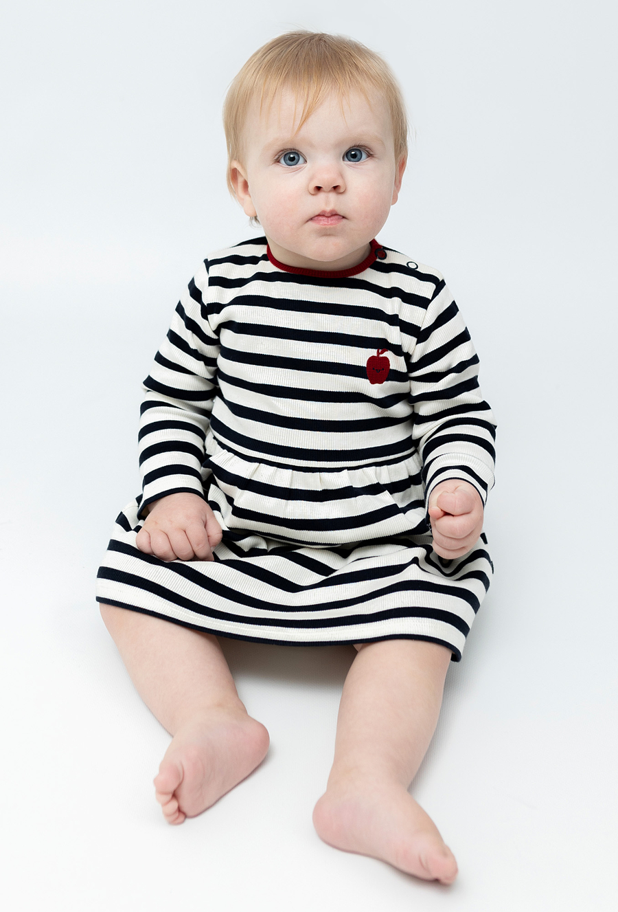 Sukienka dzianinowa dla niemowlaka z długim rękawem - 510.15.