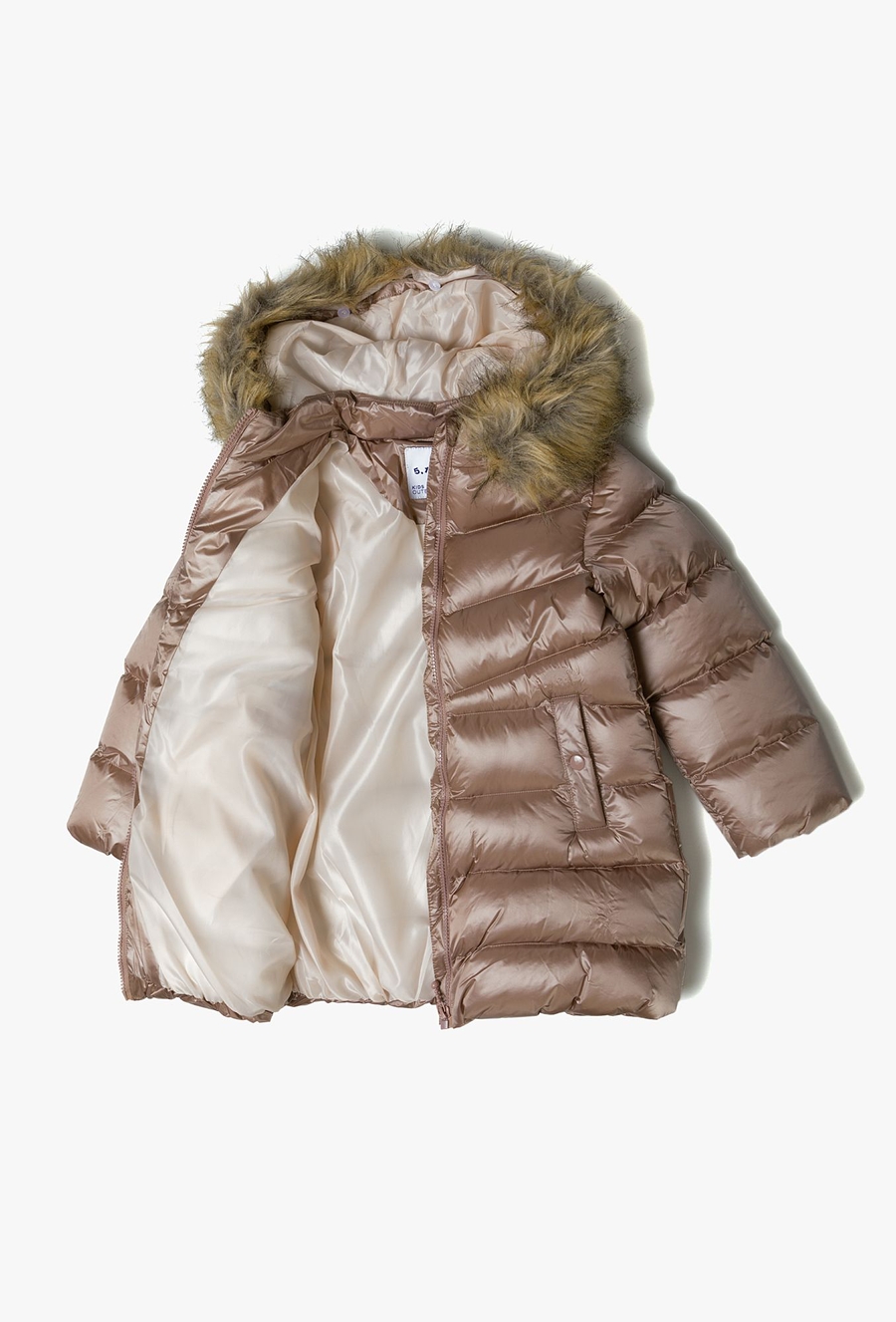 Płaszcz zimowy pikowany dla dziewczynki - 510.15