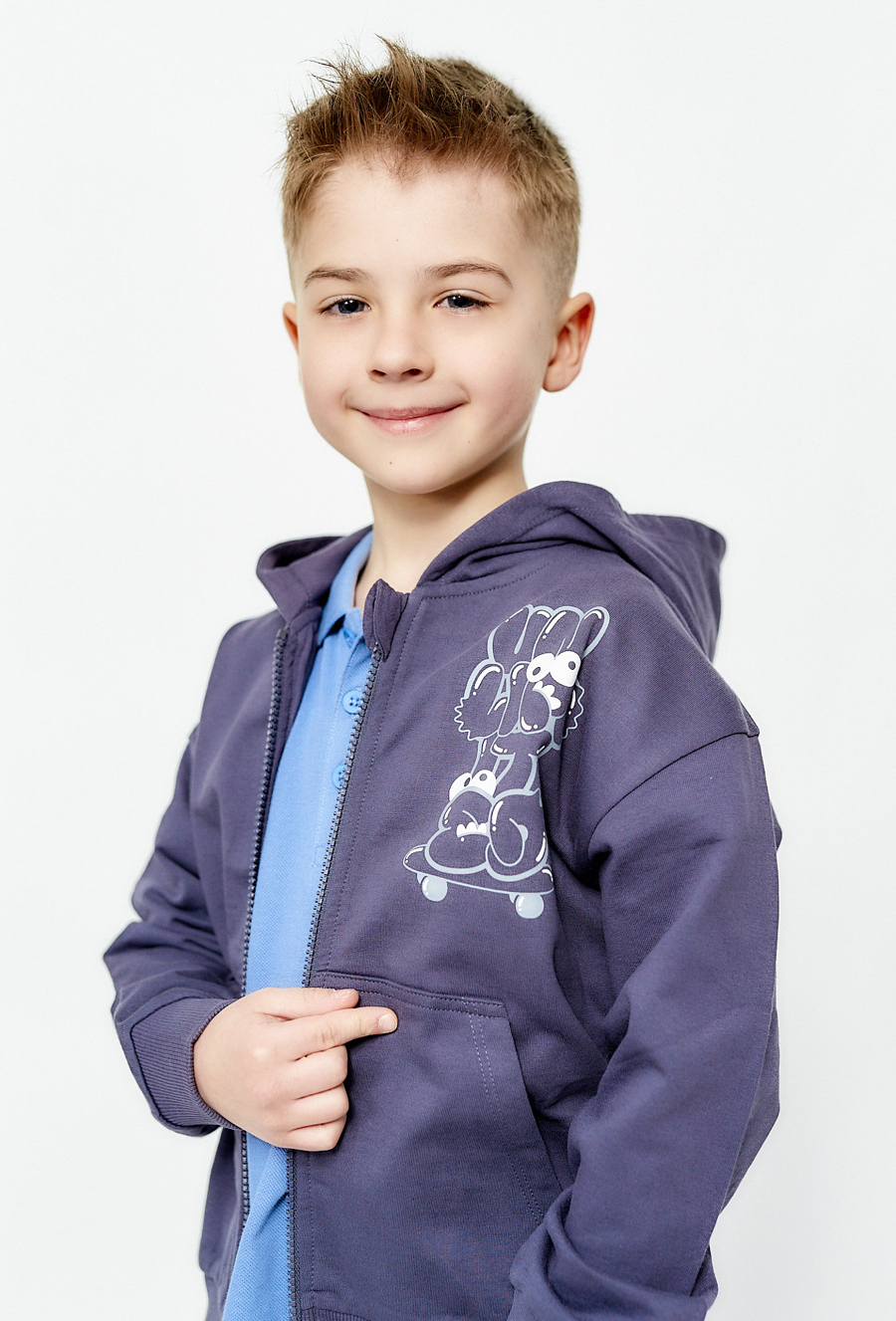 Bluza rozpinana z kapturem