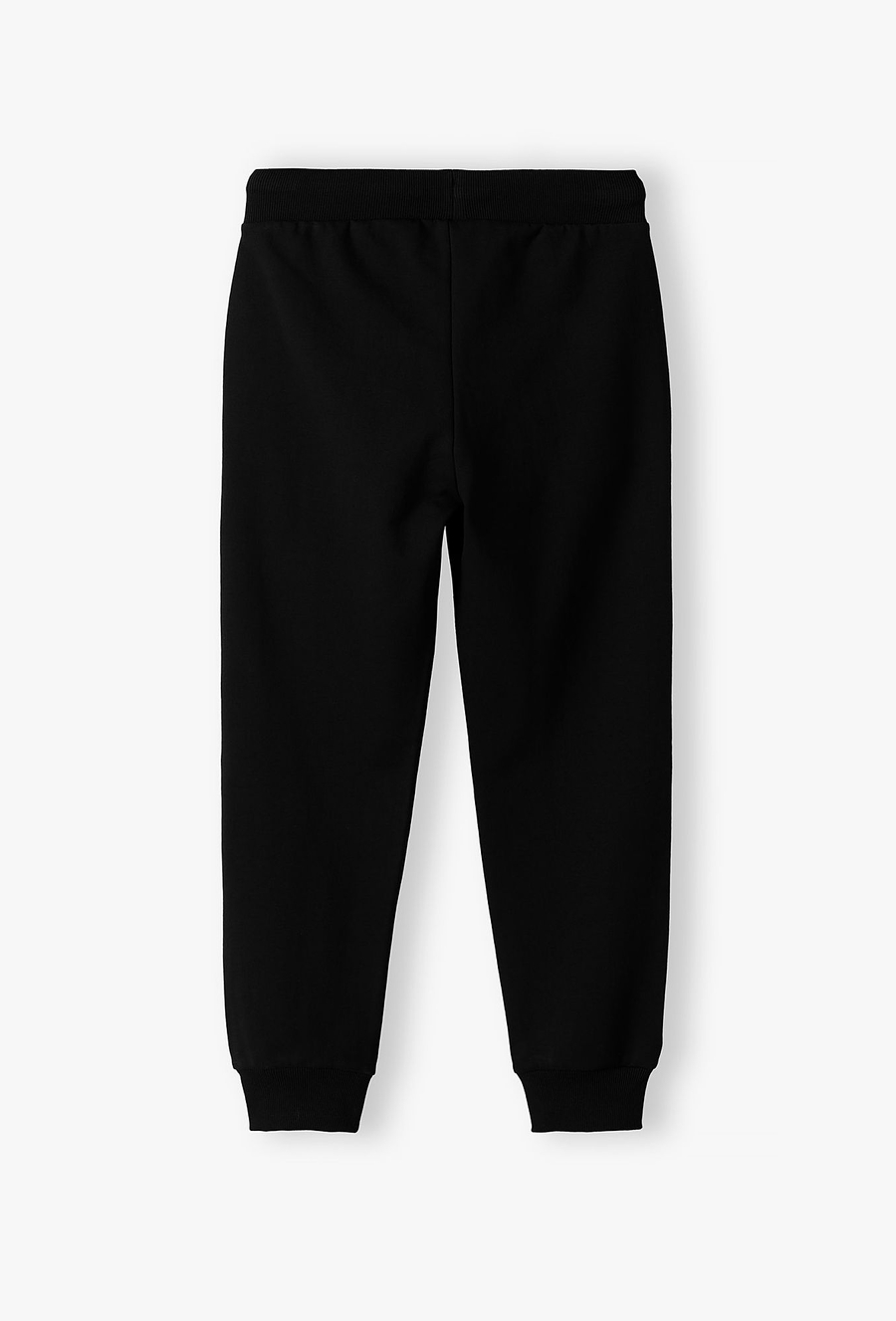 Czarne spodnie dresowe dla dziewczynki - basic - Lincoln&Sharks